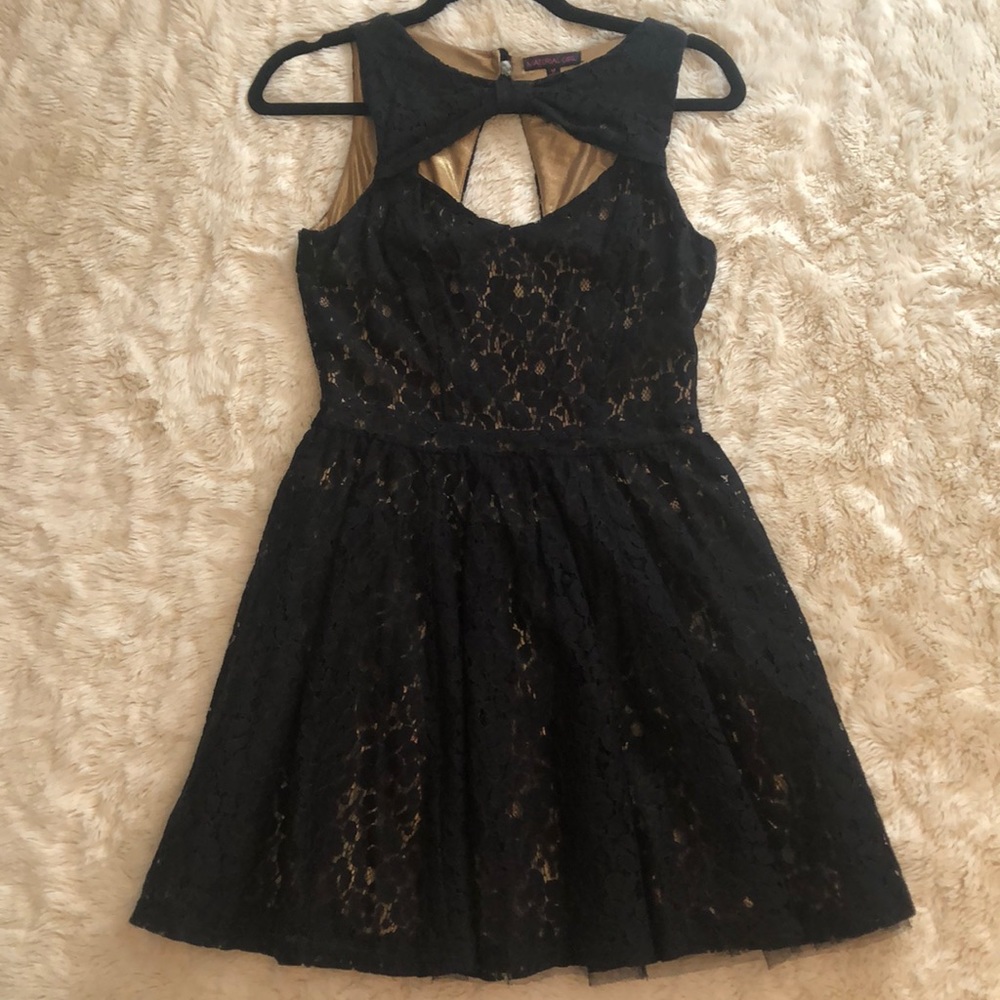 Material Girl - Black Lace Dress